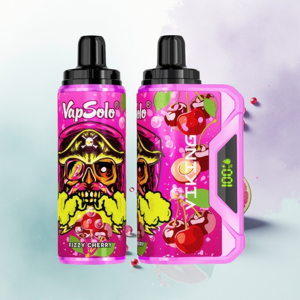 VapSolo VIKING 12000 Cereja Borbulhante Tipo-C
