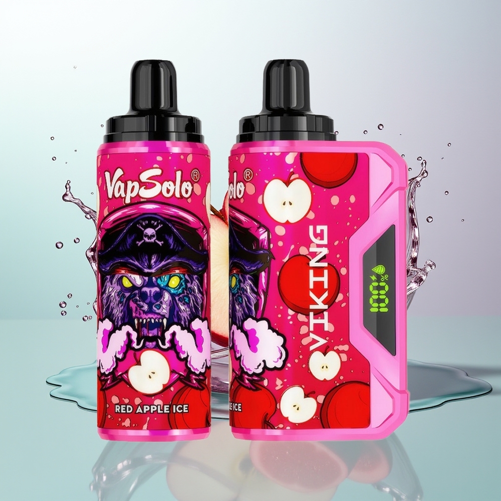 VapSolo VIKING 12000 Maçã Vermelha Gelo Tipo-C 22ml