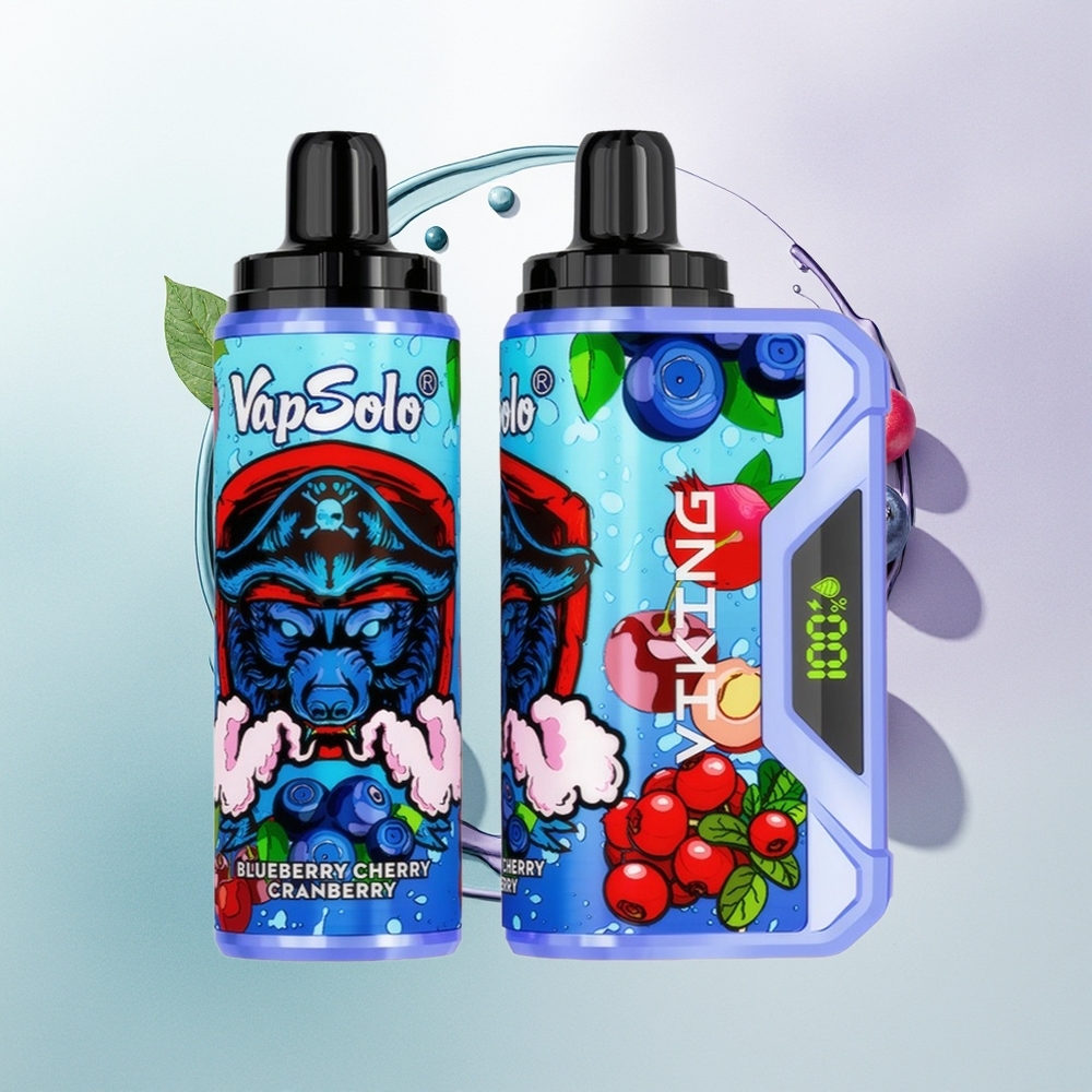 VapSolo VIKING 12000 Mirtilo Cereja Oxicoco Tipo-C 22ml