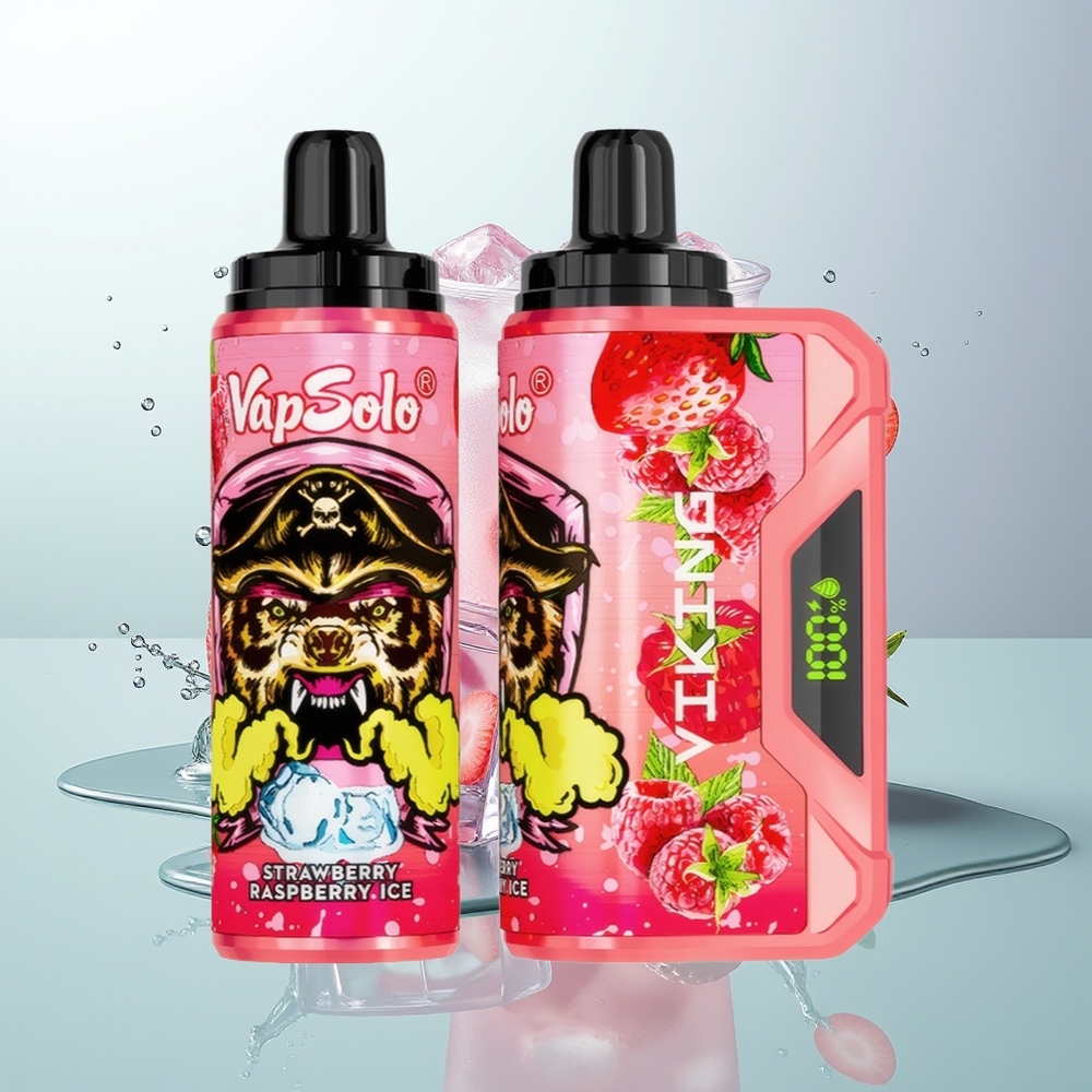 VapSolo VIKING 12000 Morango Framboesa Gelo com Tipo-C