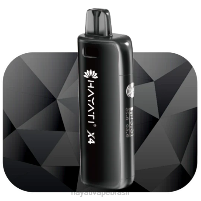 Hayati Brasília - Hayati X4 sistema de pod recarregável H0PN62 preto tempestuoso