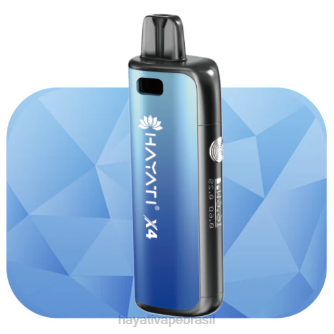 Hayati Vape Brasil - Hayati X4 sistema de pod recarregável H0PN63 azul torrencial